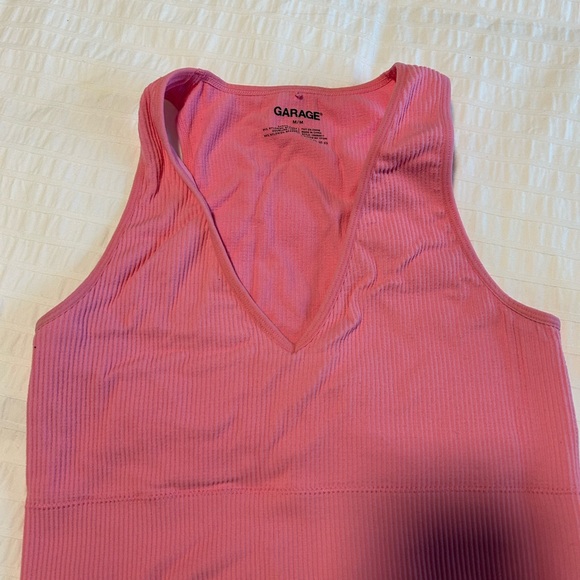 Garage Tops - Garage V-Neck Pink Women's Tank Top